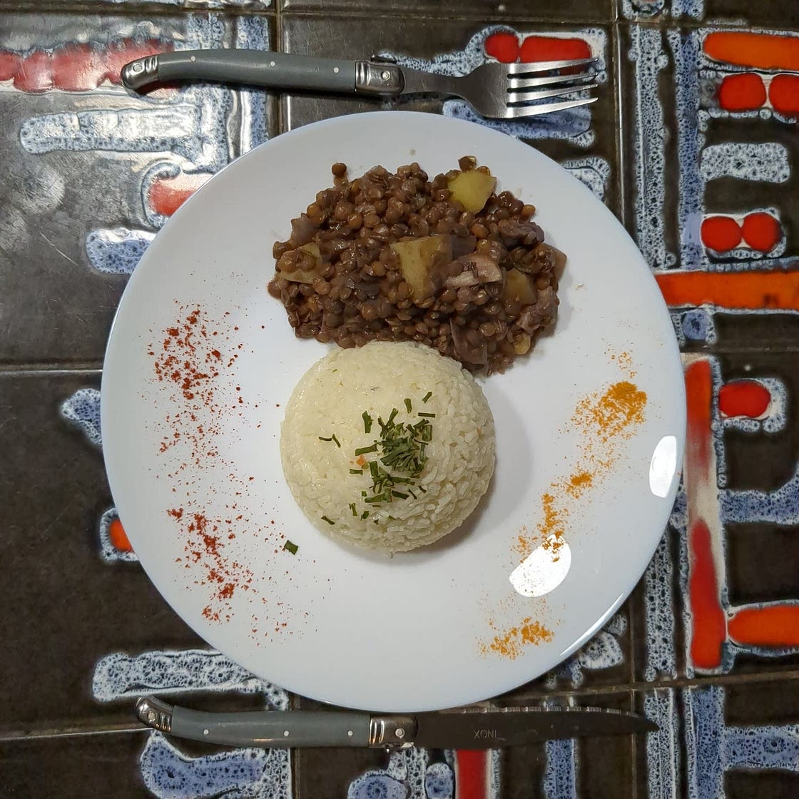 Lentilles façon bourguignonne