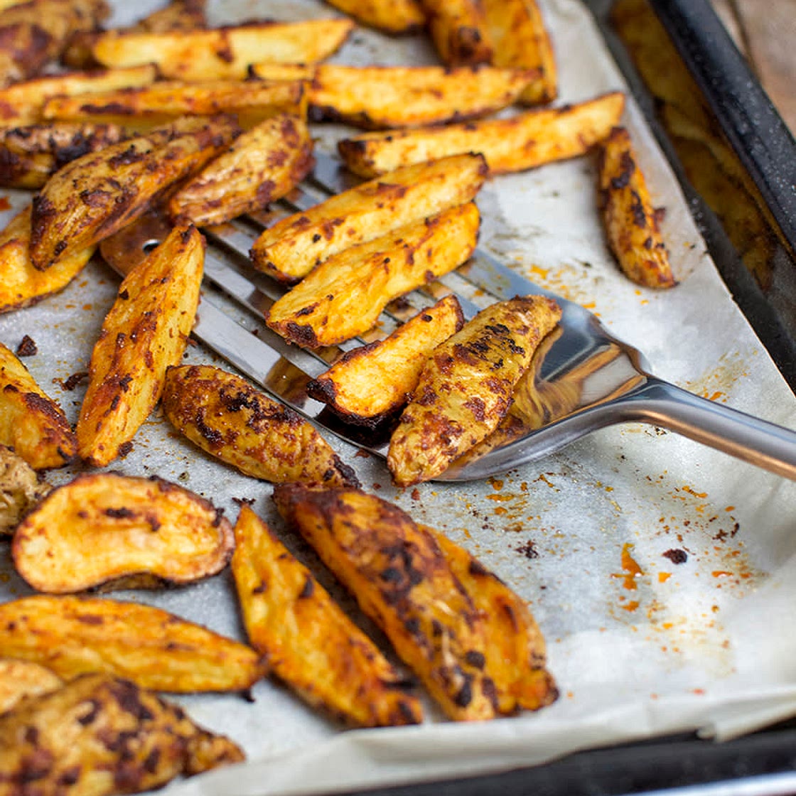Aardappelpartjes uit de airfryer/oven
