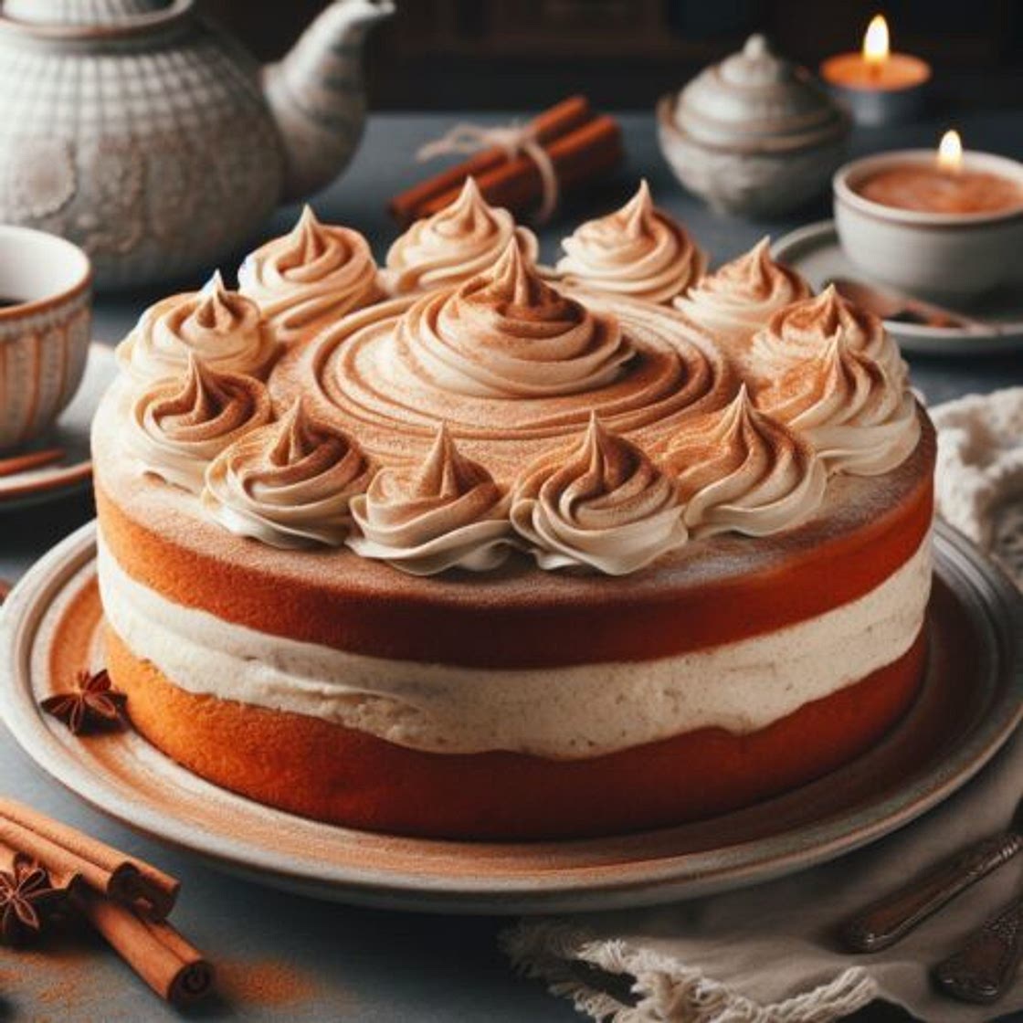 Carrot Cake with Cinnamon Cream Cheese Frosting; A Slice of Heaven