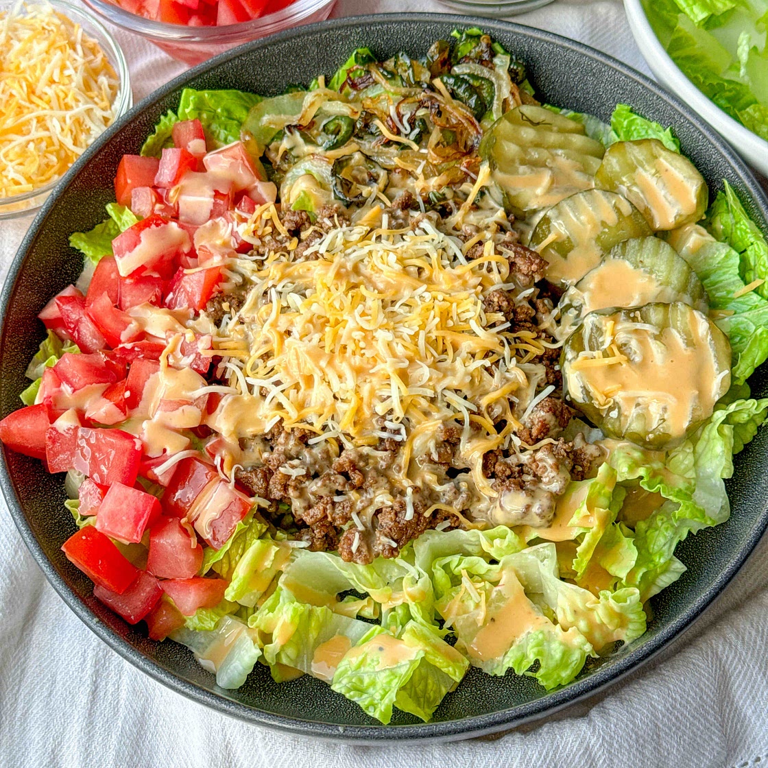 Delicious and easy Burger Bowls 