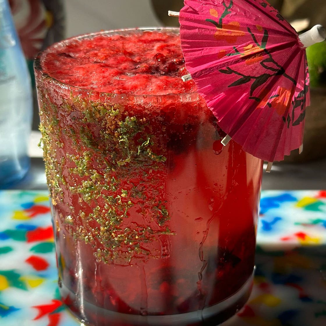 4 Ingredient Berry Lime Mocktail 