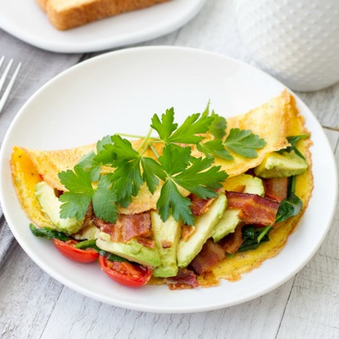 Avocado BLT Omelet