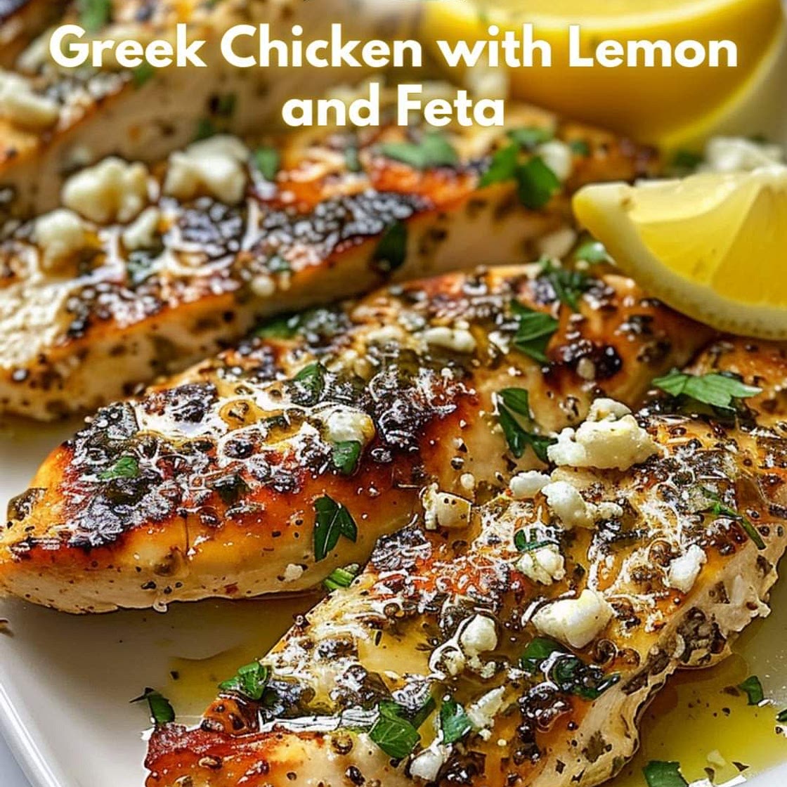 Greek Chicken with Lemon and Feta