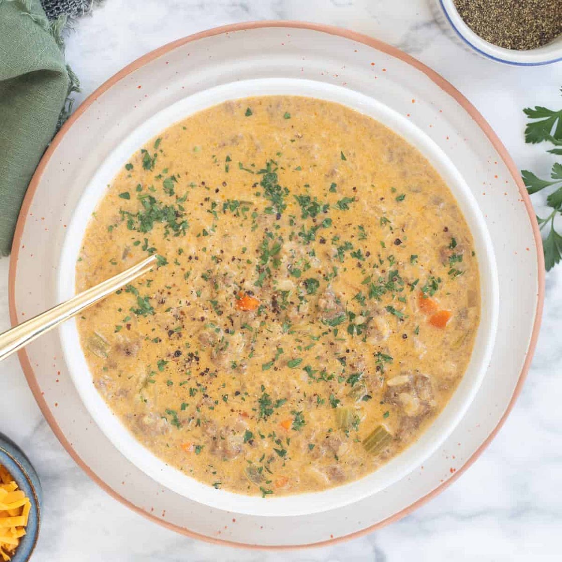 Hamburger Rice Soup