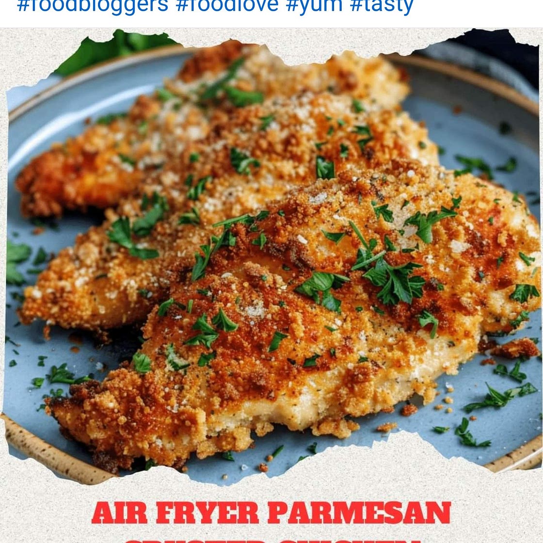 Air Fryer Parmesan Crusted Chicken