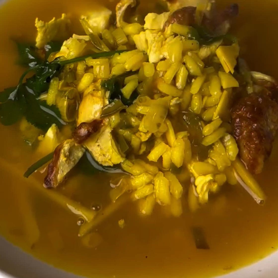 Nourishing Chicken & Rice Ginger Soup