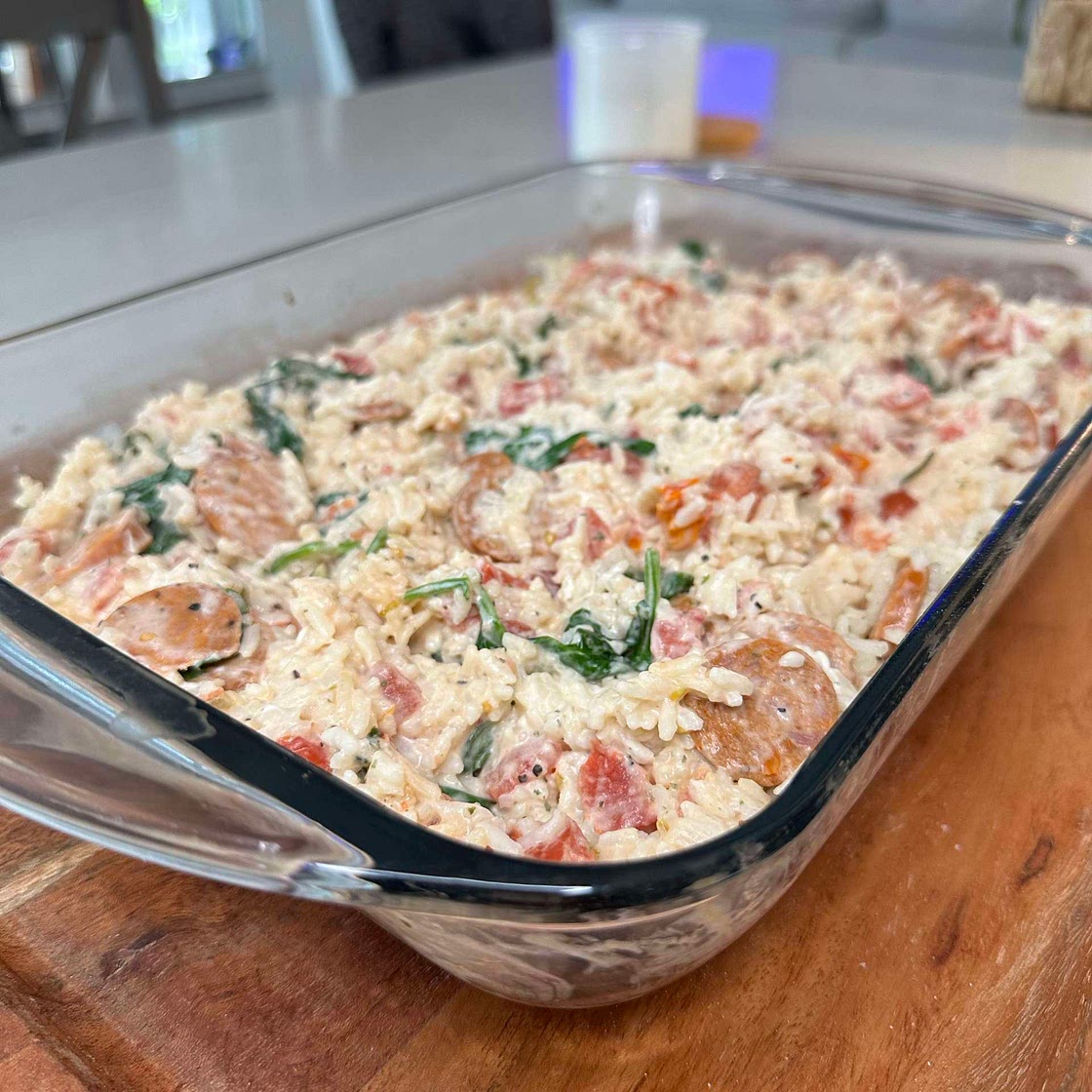 Smoked Chicken Sausage and Rice