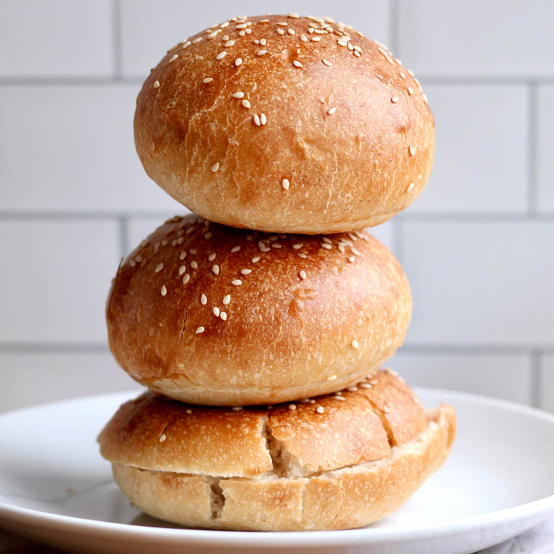 Sourdough Discard Hamburger Buns