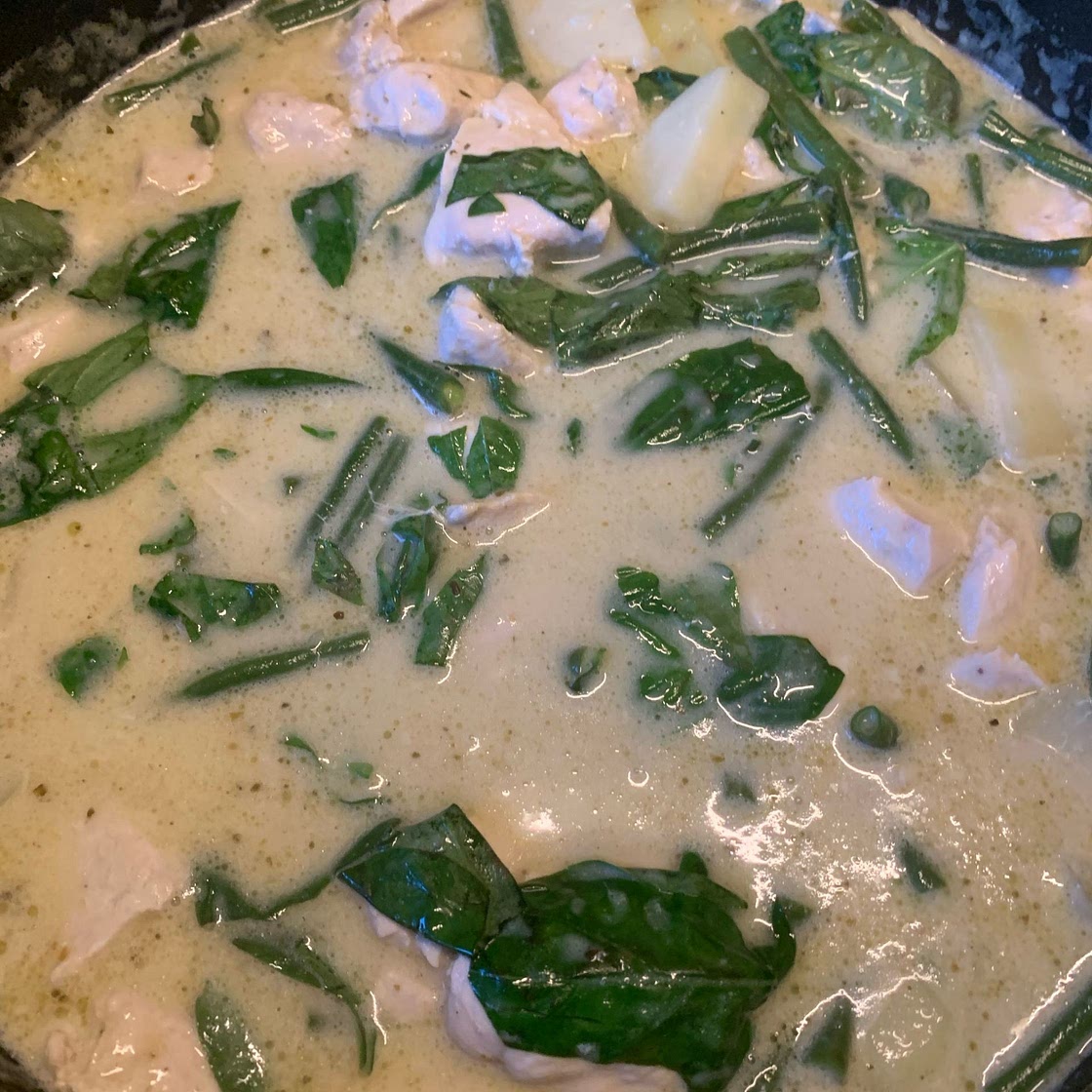 Thai green chicken curry