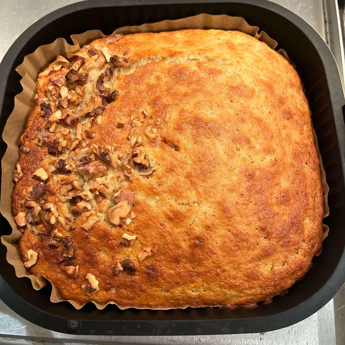 Air Fryer Super Moist Banana Nut Bread