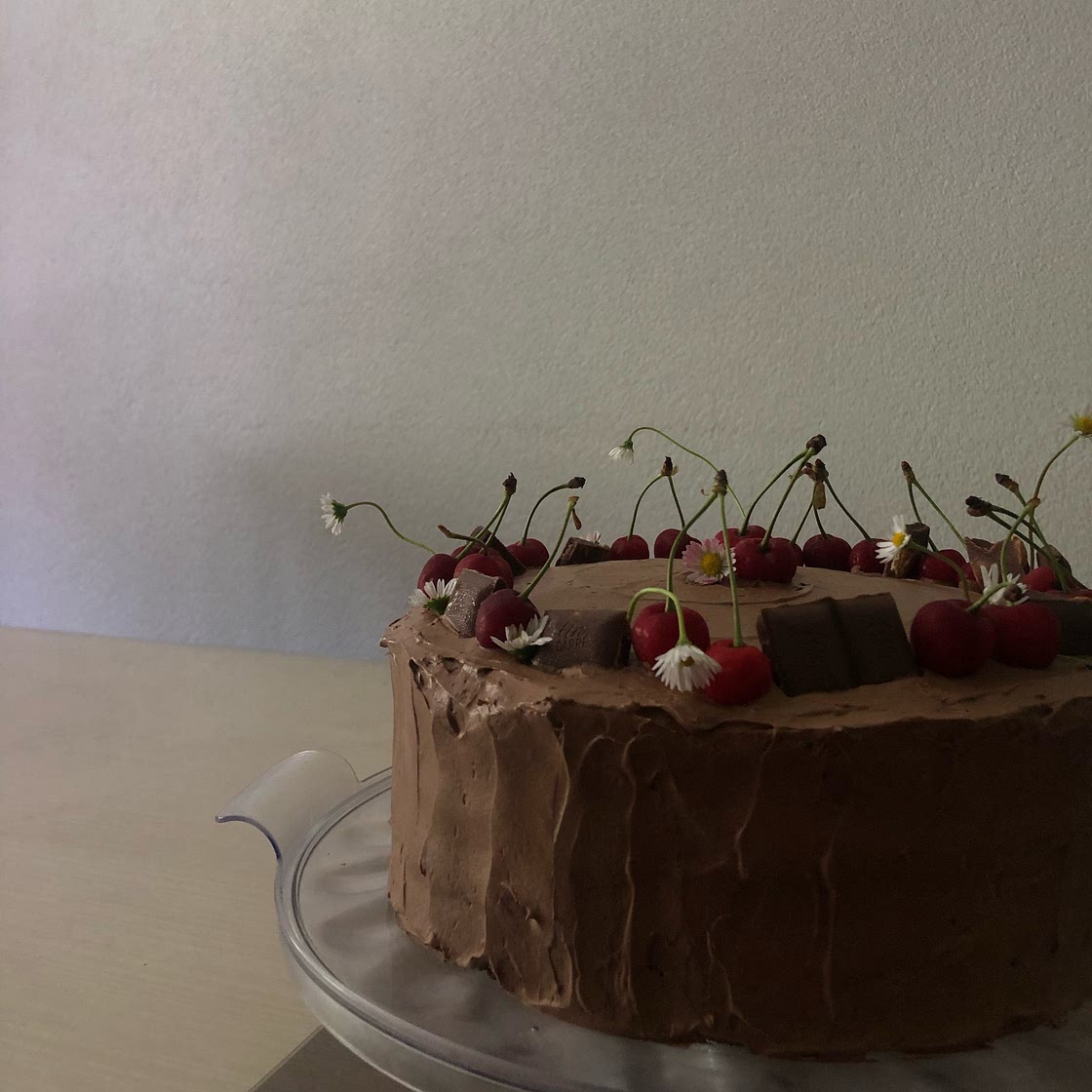 Chocolate Cake with Chocolate Custard Buttercream