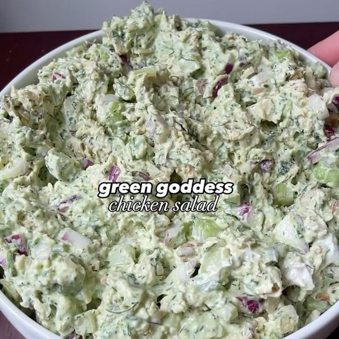 GREEN GODDESS CHICKEN SALAD 😍 because we all love things with gr