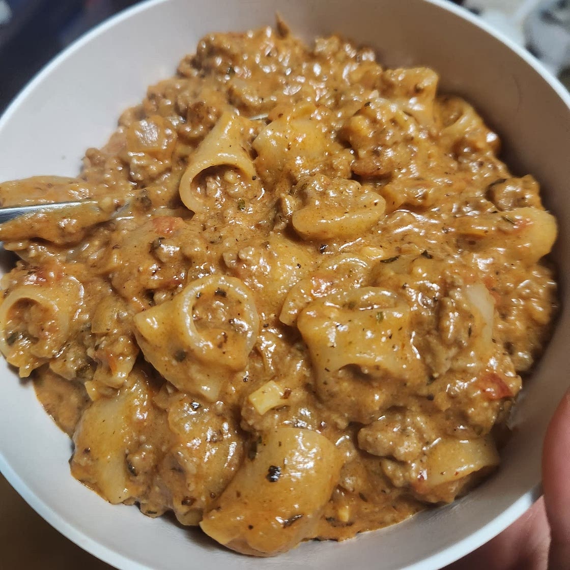 Creamy Beef and Shells