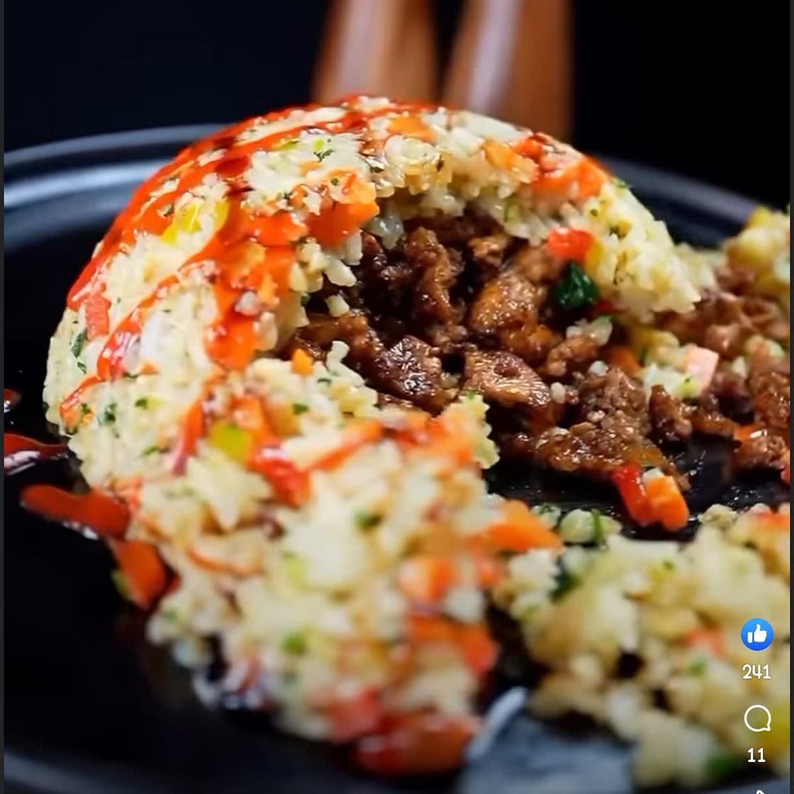 Veggie Rice with Tofu Ragout