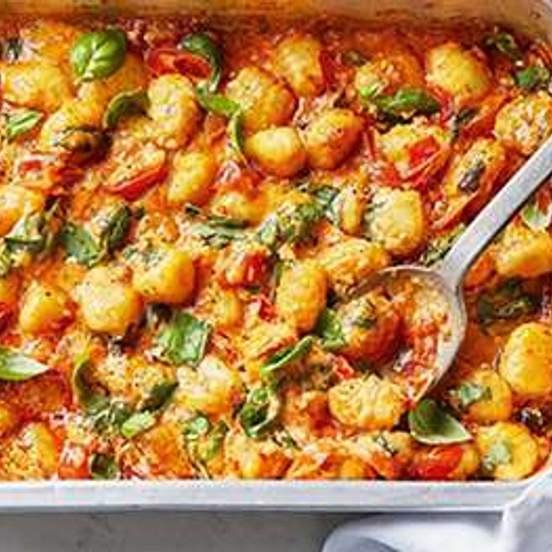 'Nduja & basil roasted gnocchi
