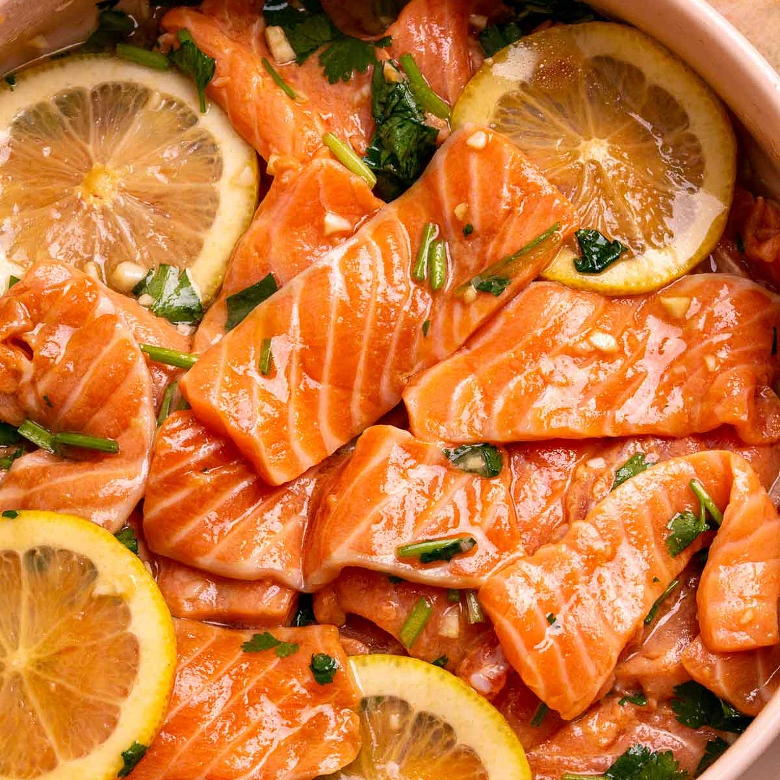 Salmon Crudo - Asian Dressing