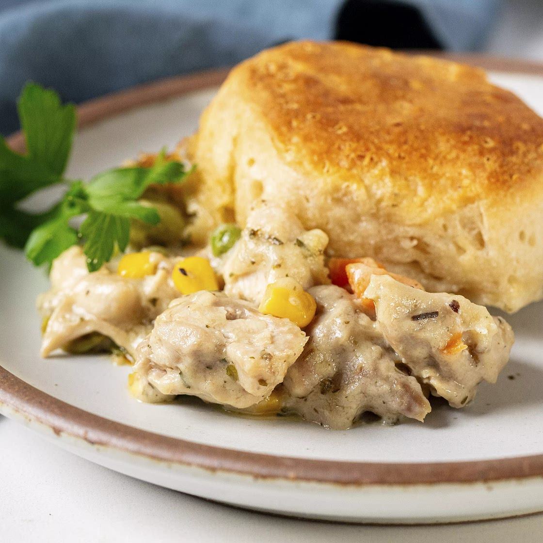 Slow-Cooker Creamy Chicken Pot Pie