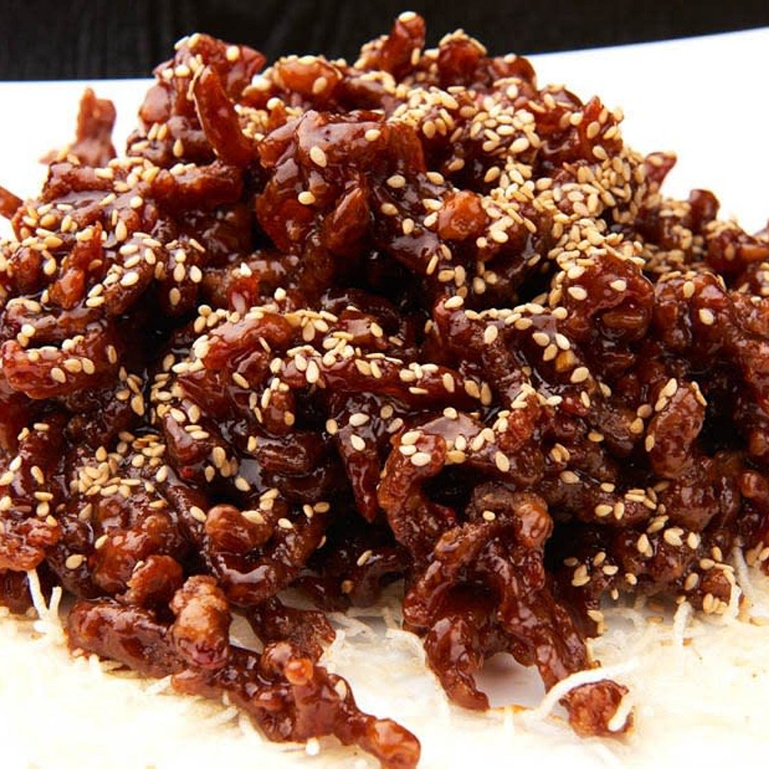 shredded sweet crispy beef