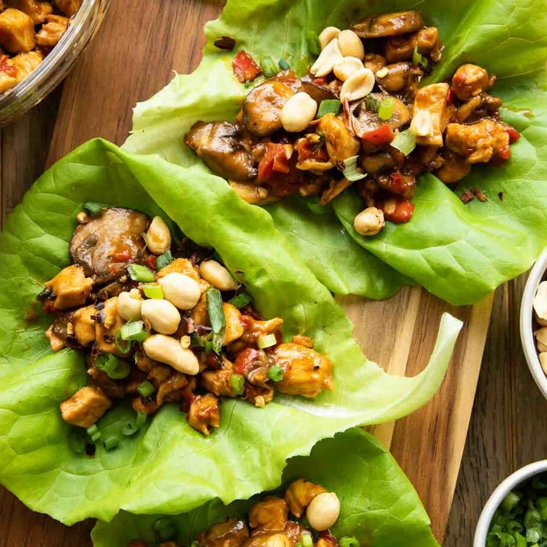 Thai Chicken Lettuce Wraps
