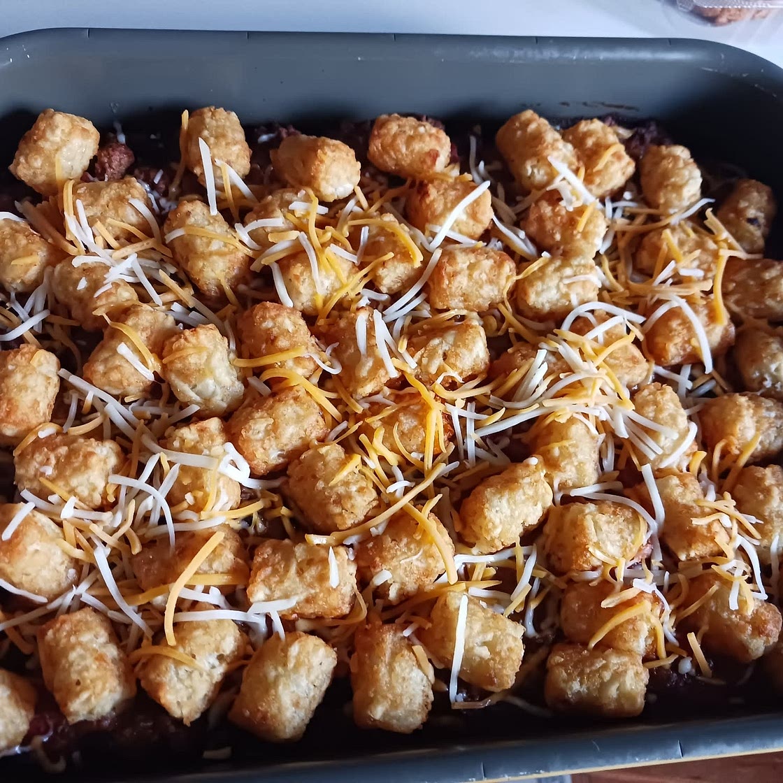 Mexican Casserole with Tater Tots & Ground Beef