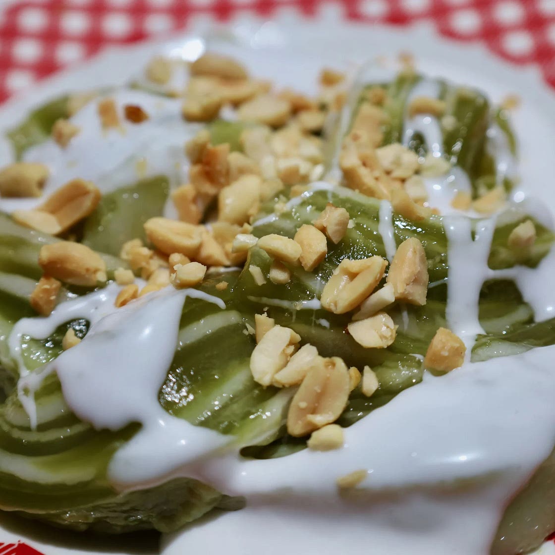 Pandan Rice Cake (Vietnamese Banh Duc La Dua)
