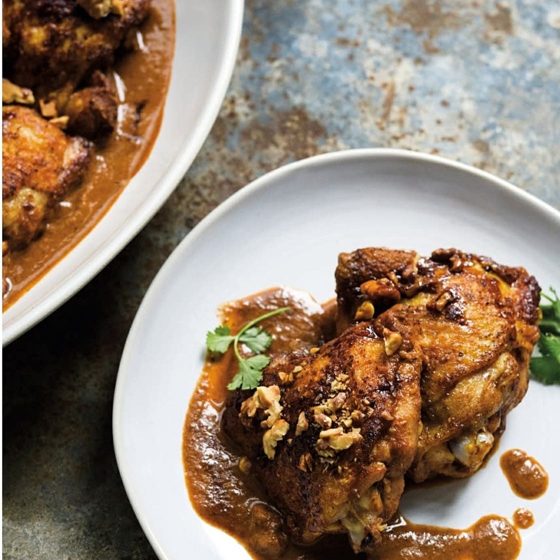 Georgian Chicken with Walnut-Cilantro Sauce