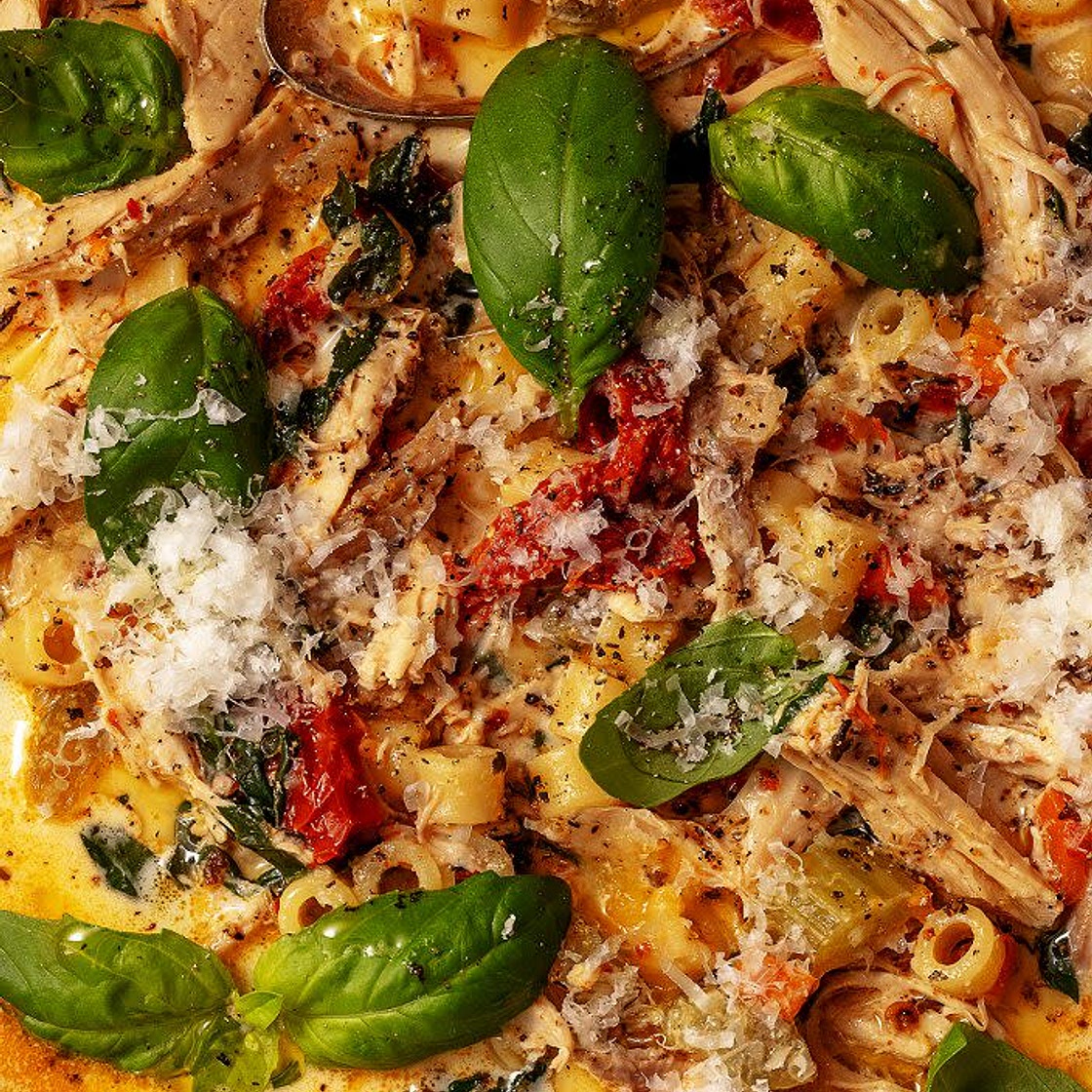 Creamy Sun-Dried Tomato Chicken Soup