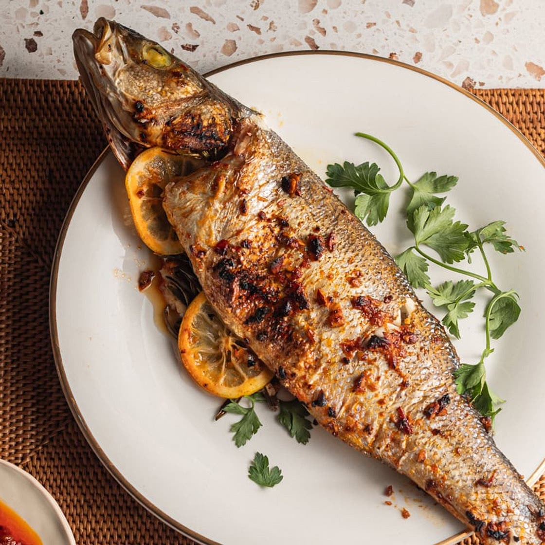 Roasted Branzino