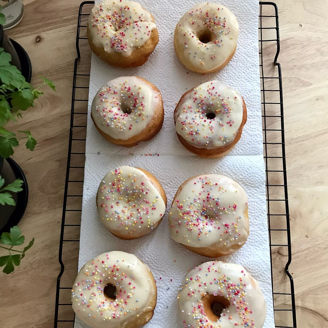 Homemade Glazed Doughnuts