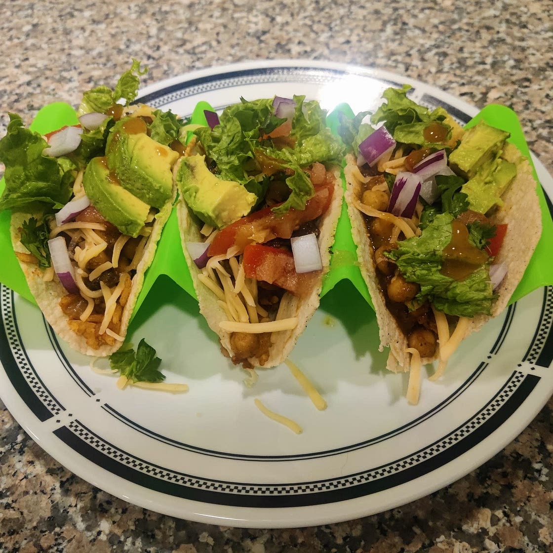 Al Pastor Chickpea Tacos