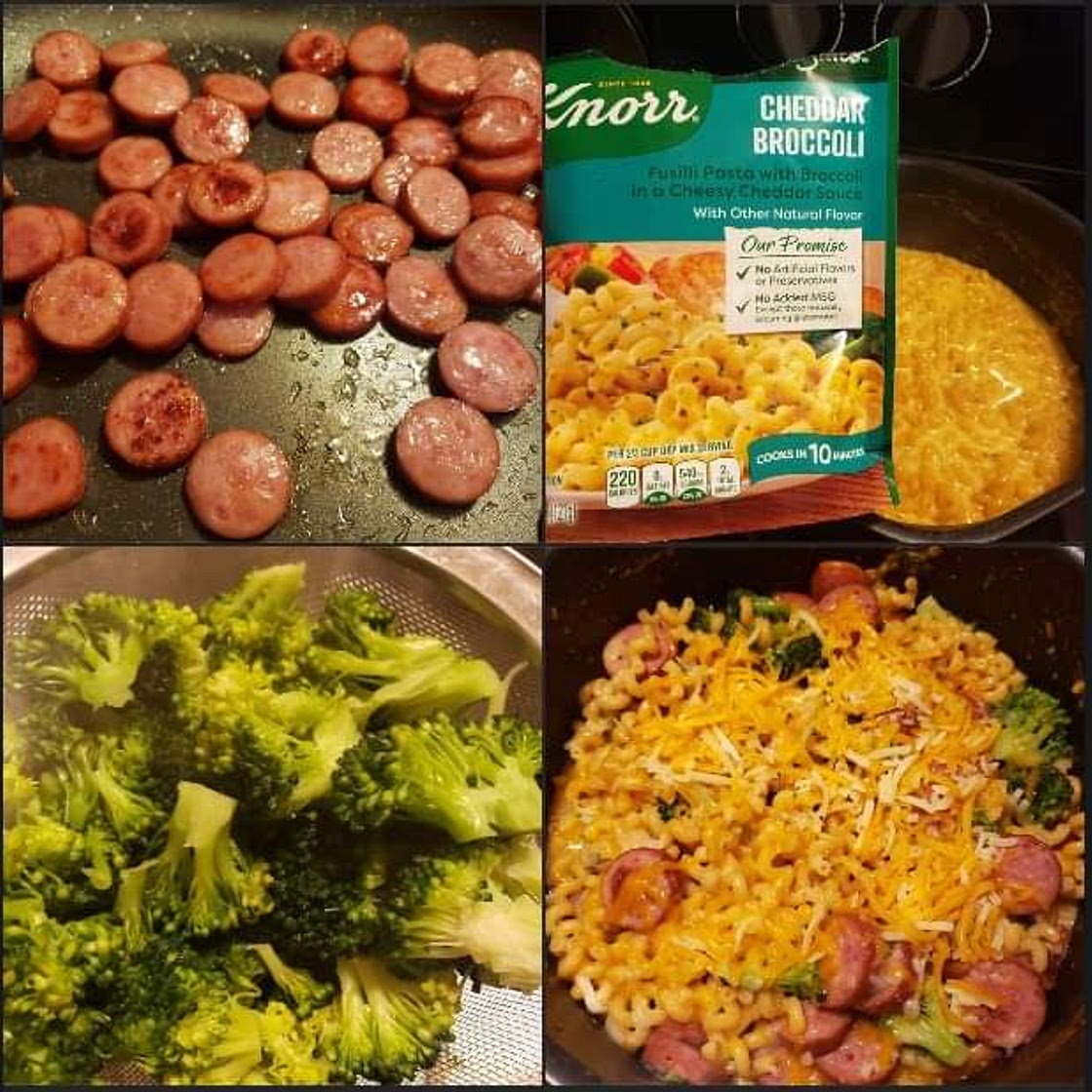 Cheddar Broccoli Smoked Sausage Pasta