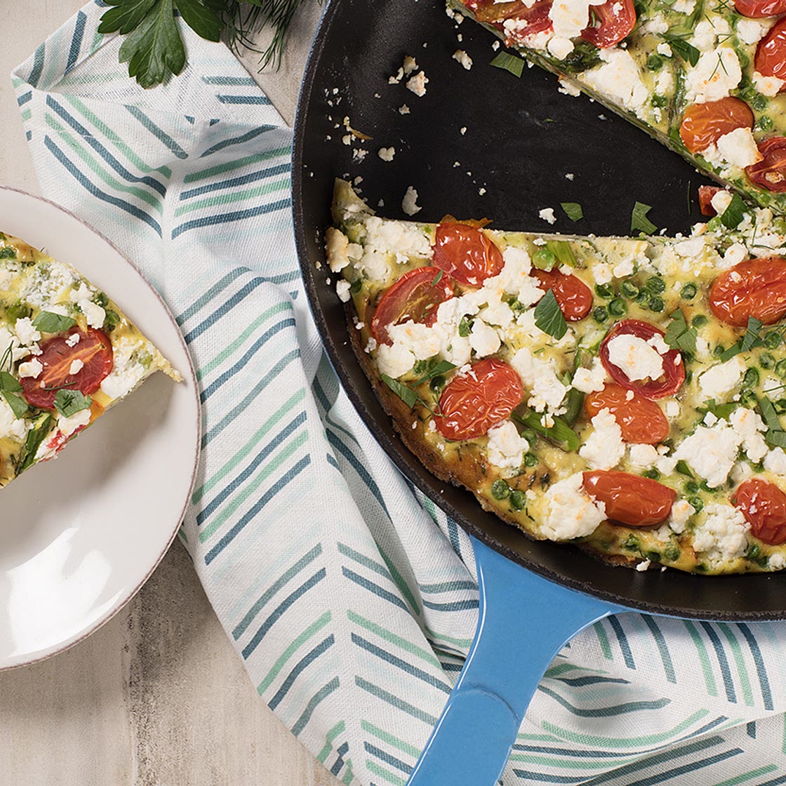 Frittata aux légumes du printemps