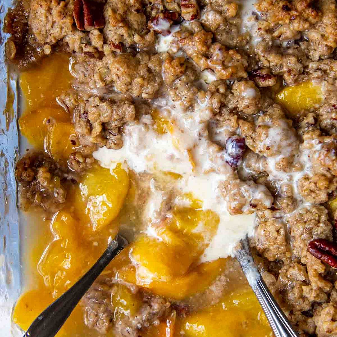 Gluten-Free Peach Crisp (Thick Crumble Topping)