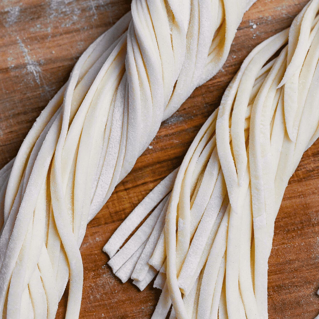 Homemade Udon Noodles