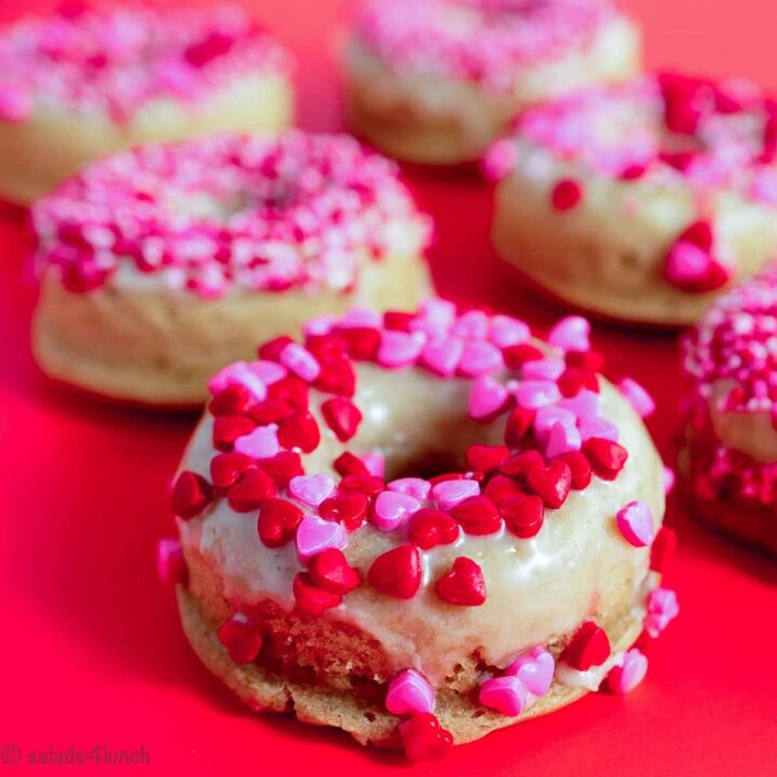 Valentine's Day Vegan Donuts