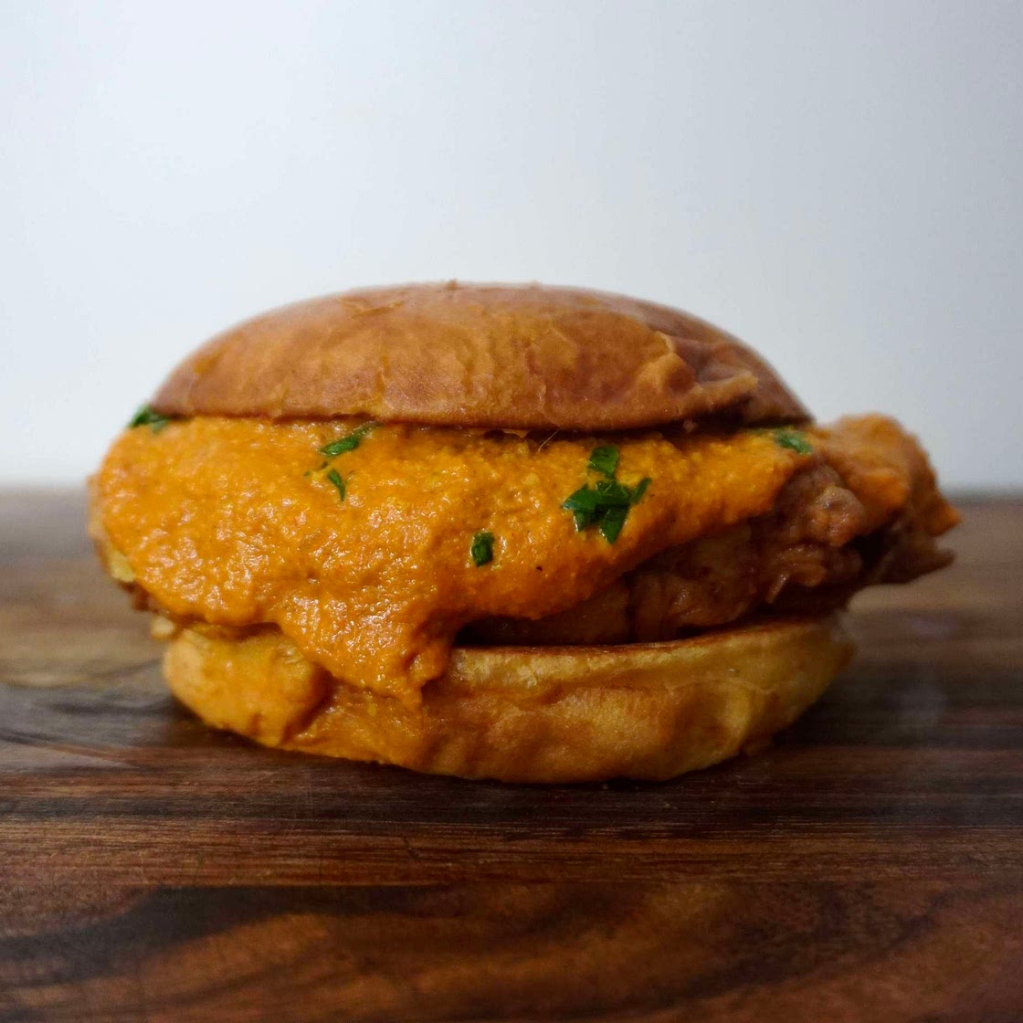 Butter chicken Burger