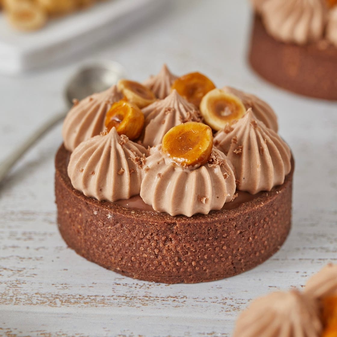 Tartelette noisette & chocolat au lait
