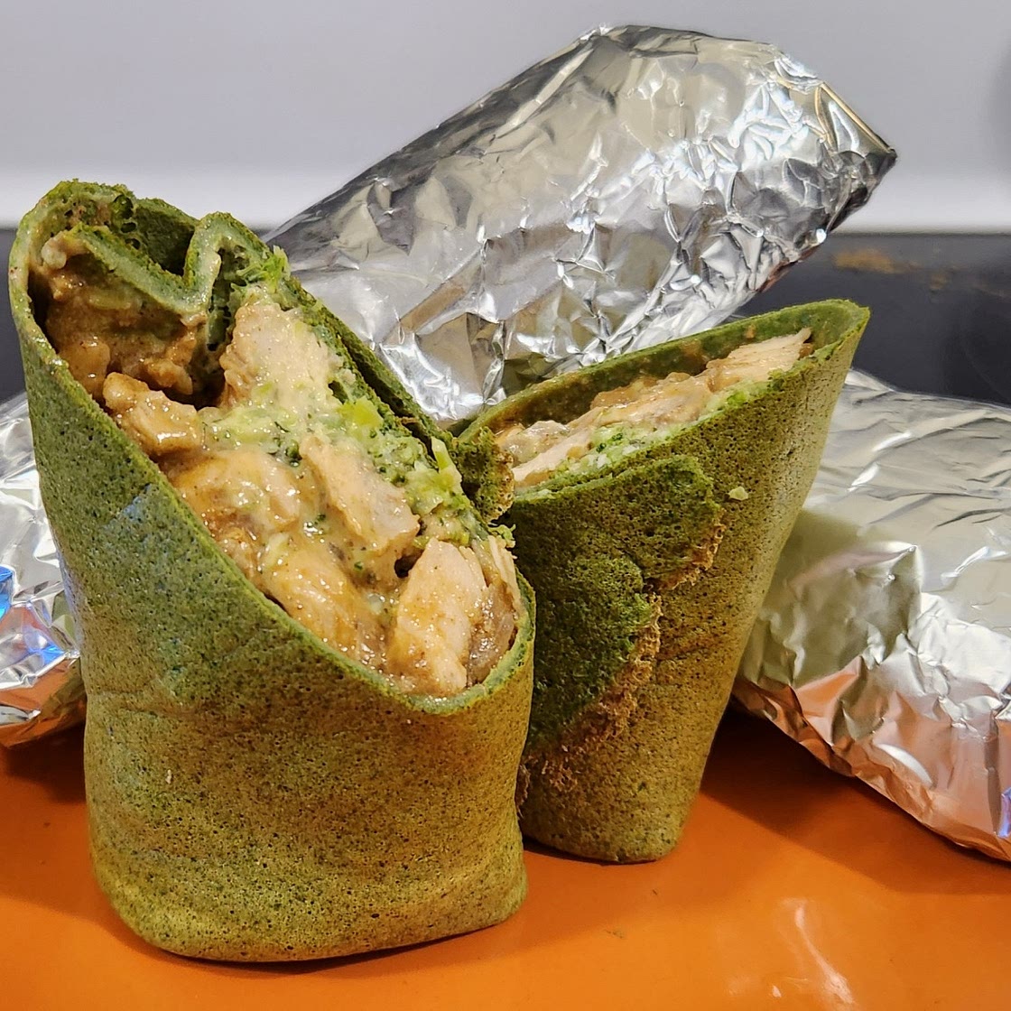 Blackened Chicken spinach wrap