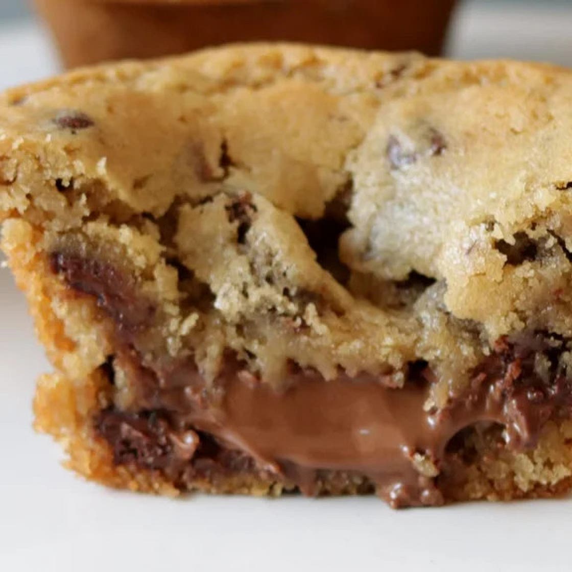 Nutella Stuffed Cookie Cups