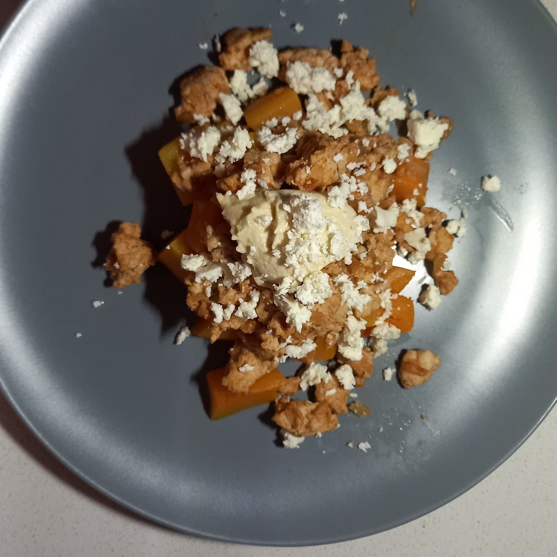 Baked Butternut with Chicken Mince