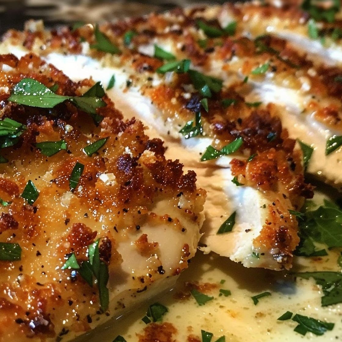 Longhorn Garlic Parmesan Crusted Chicken