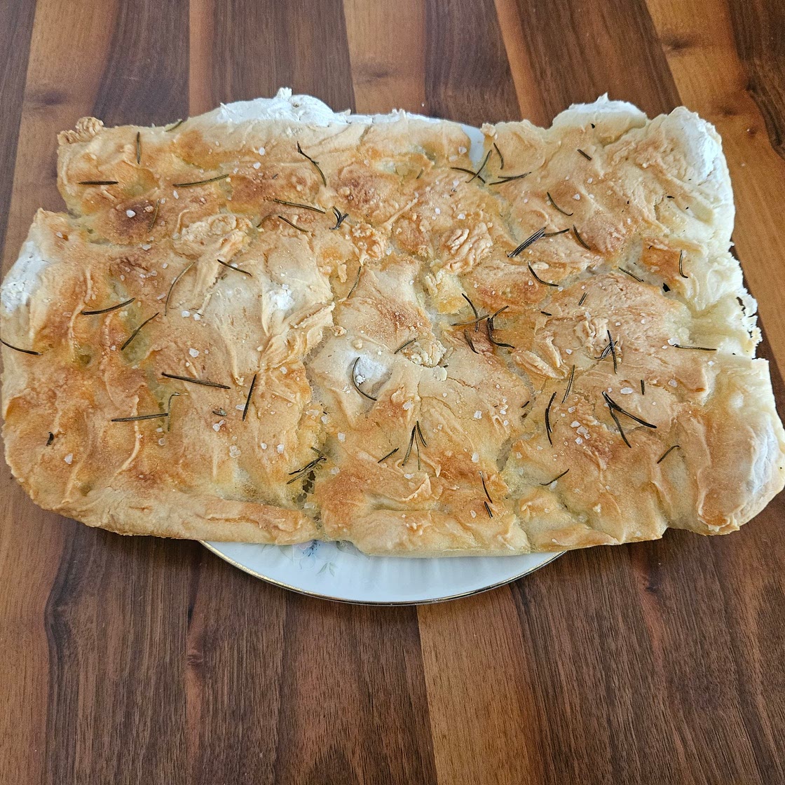 Focaccia al rosmarino (senza glutine) - Robot da cucina