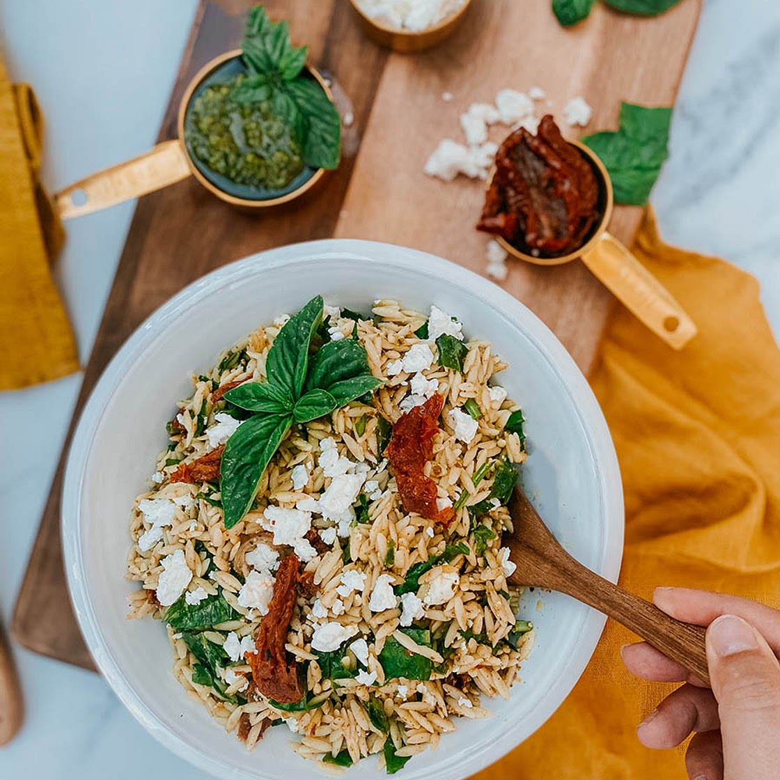 Orzo Pesto Salad Recipe