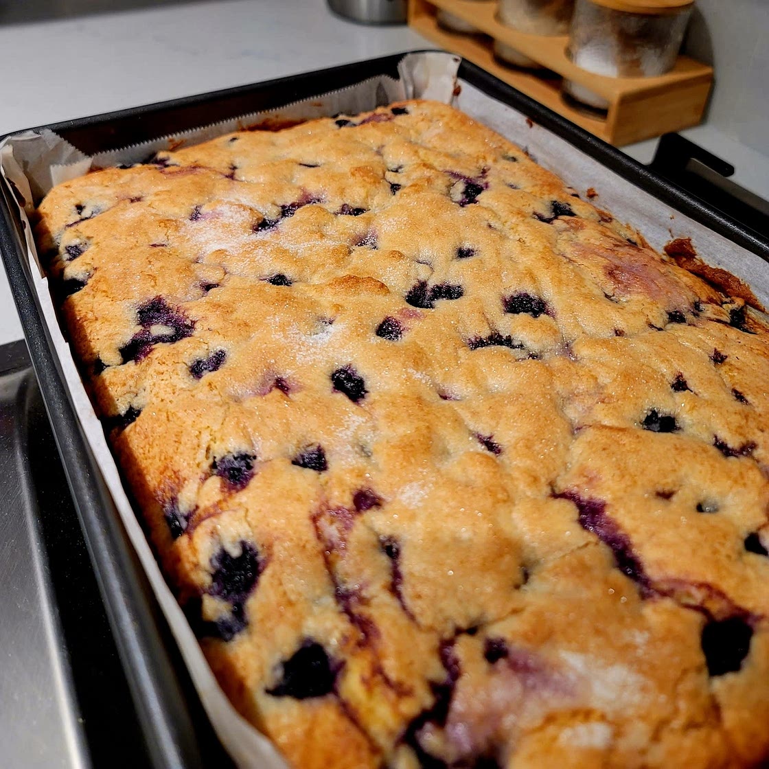 Buttermilk Blueberry Breakfast Cake