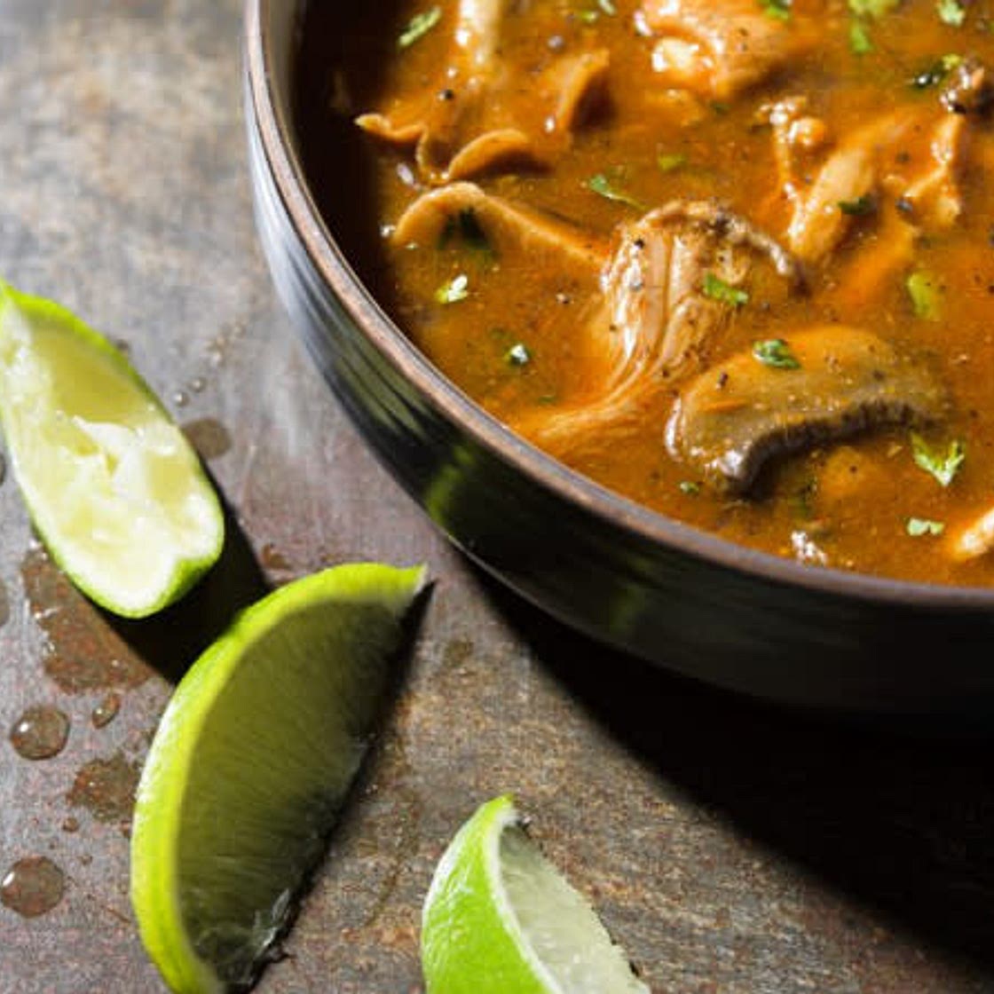 Red Chili Soup w/ Mushrooms