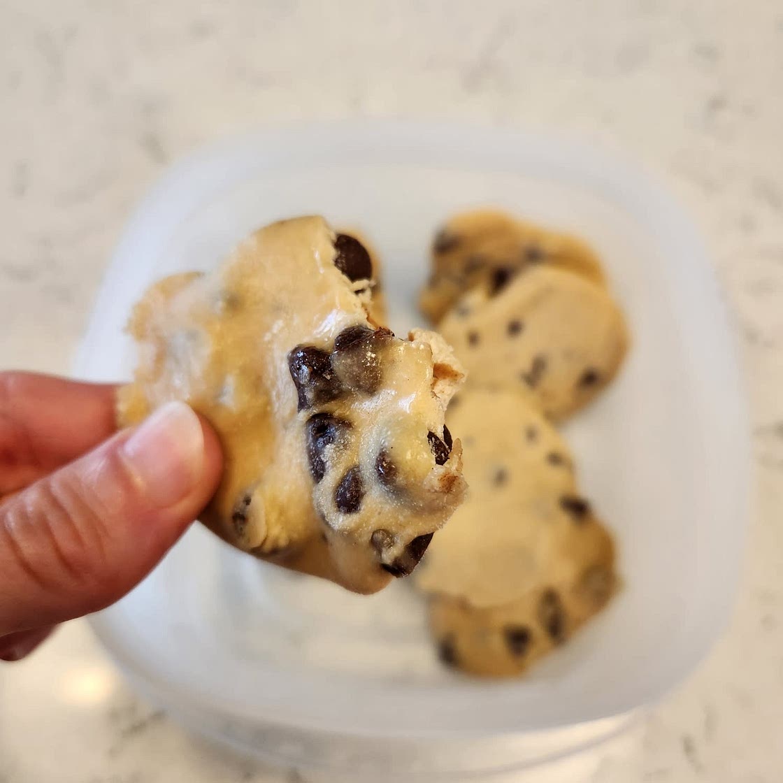 Chocolate Chip Cookie Dough Protein Balls