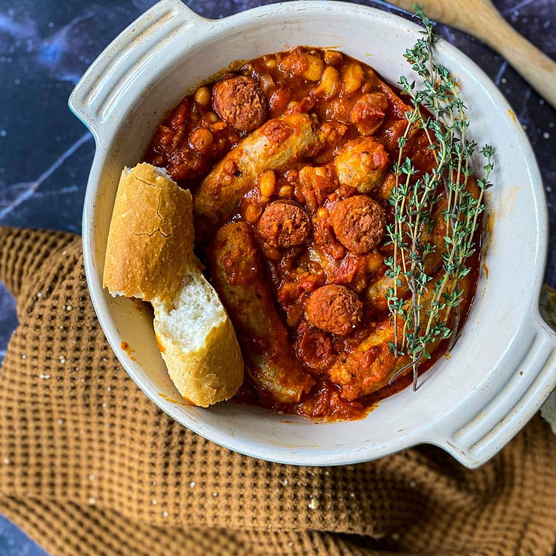 Sausage And Chorizo Casserole