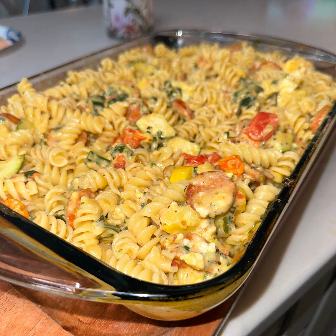 Veggie and Chicken Sausage Pasta
