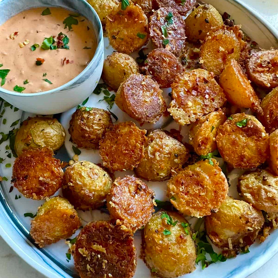The Best Crispy Parmesan Potatoes