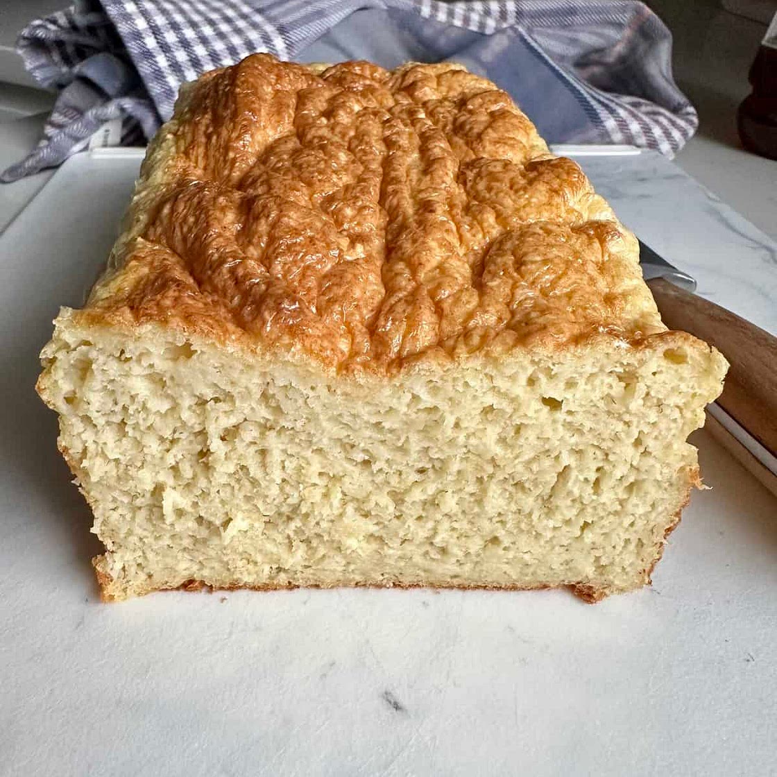 Flourless Cottage Cheese Bread Loaf